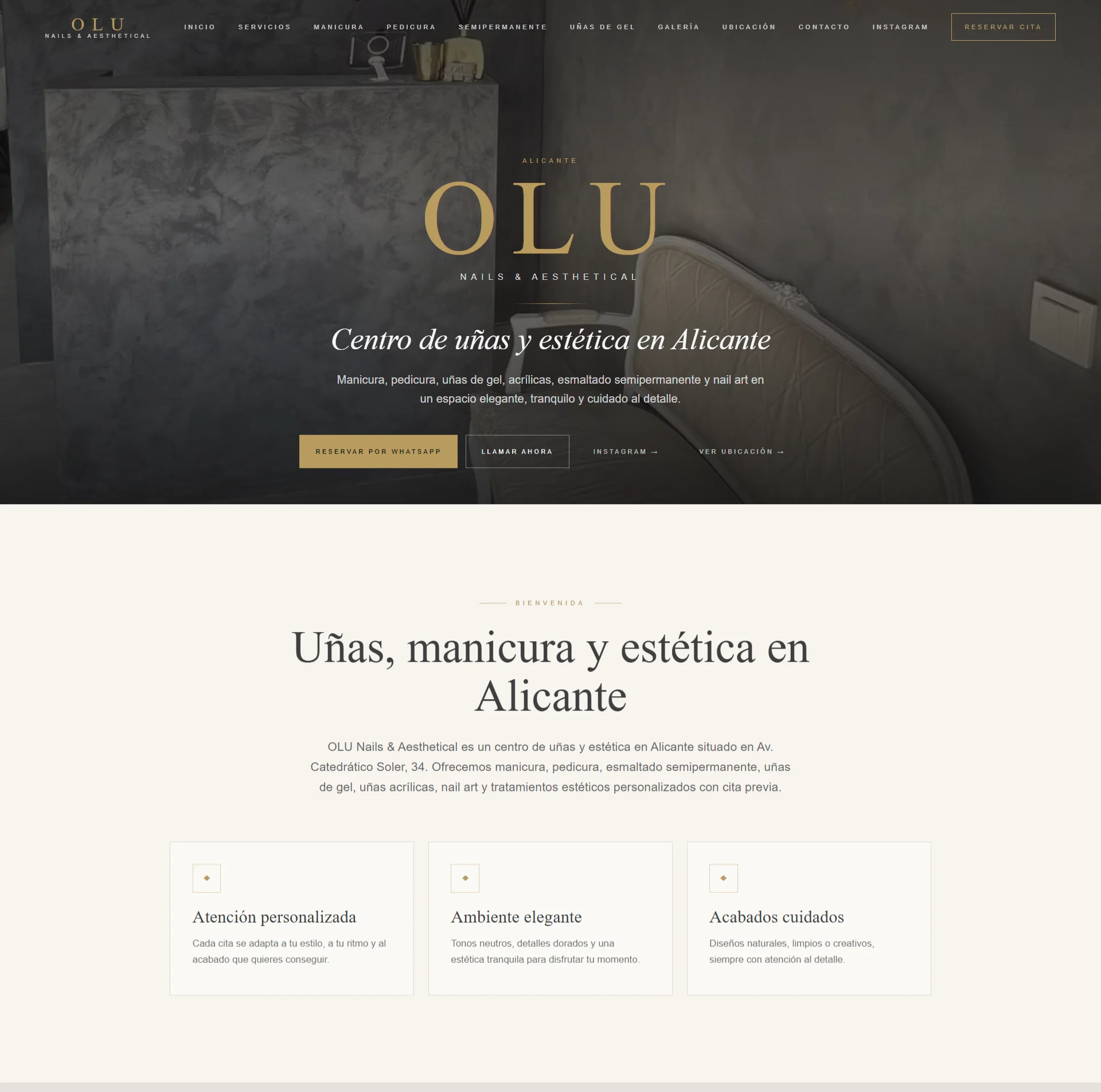 OLU Nails & Aesthetical - centro de uñas y estética en Alicante