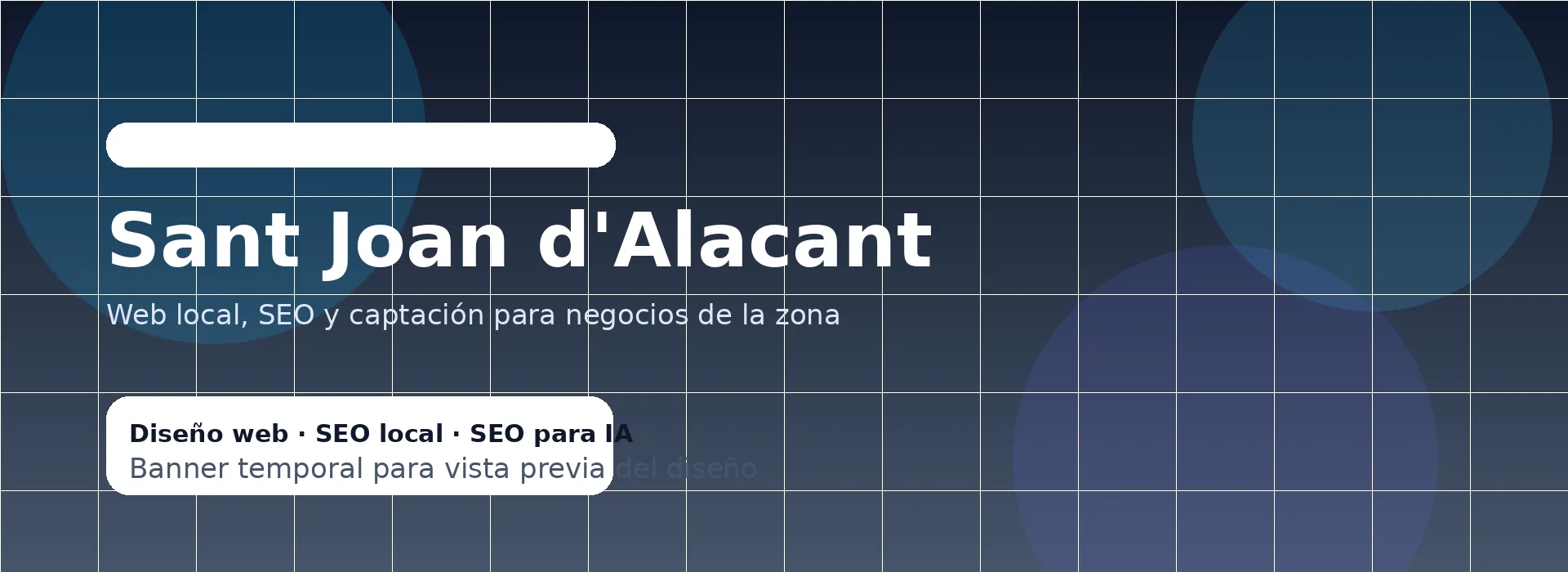 Vista de Sant Joan d'Alacant para la página de diseño web y SEO local en Sant Joan