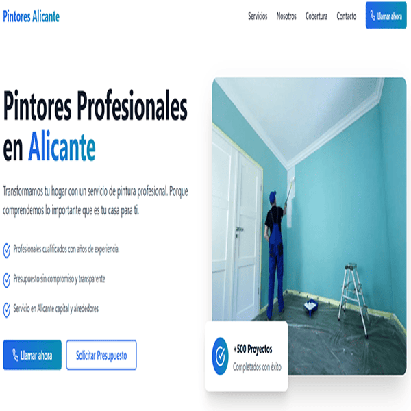 Web para Adan Pintores en Alicante